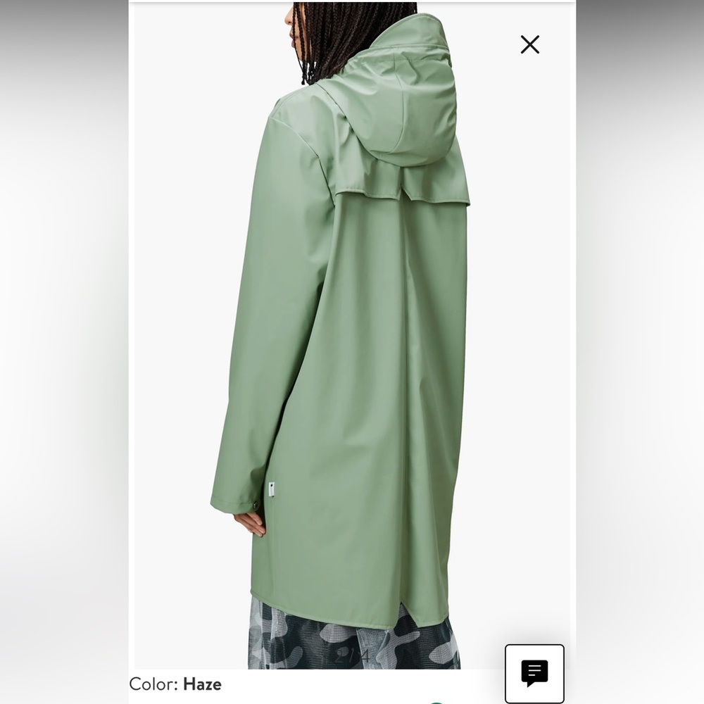 RAINS Long Jacket in Haze